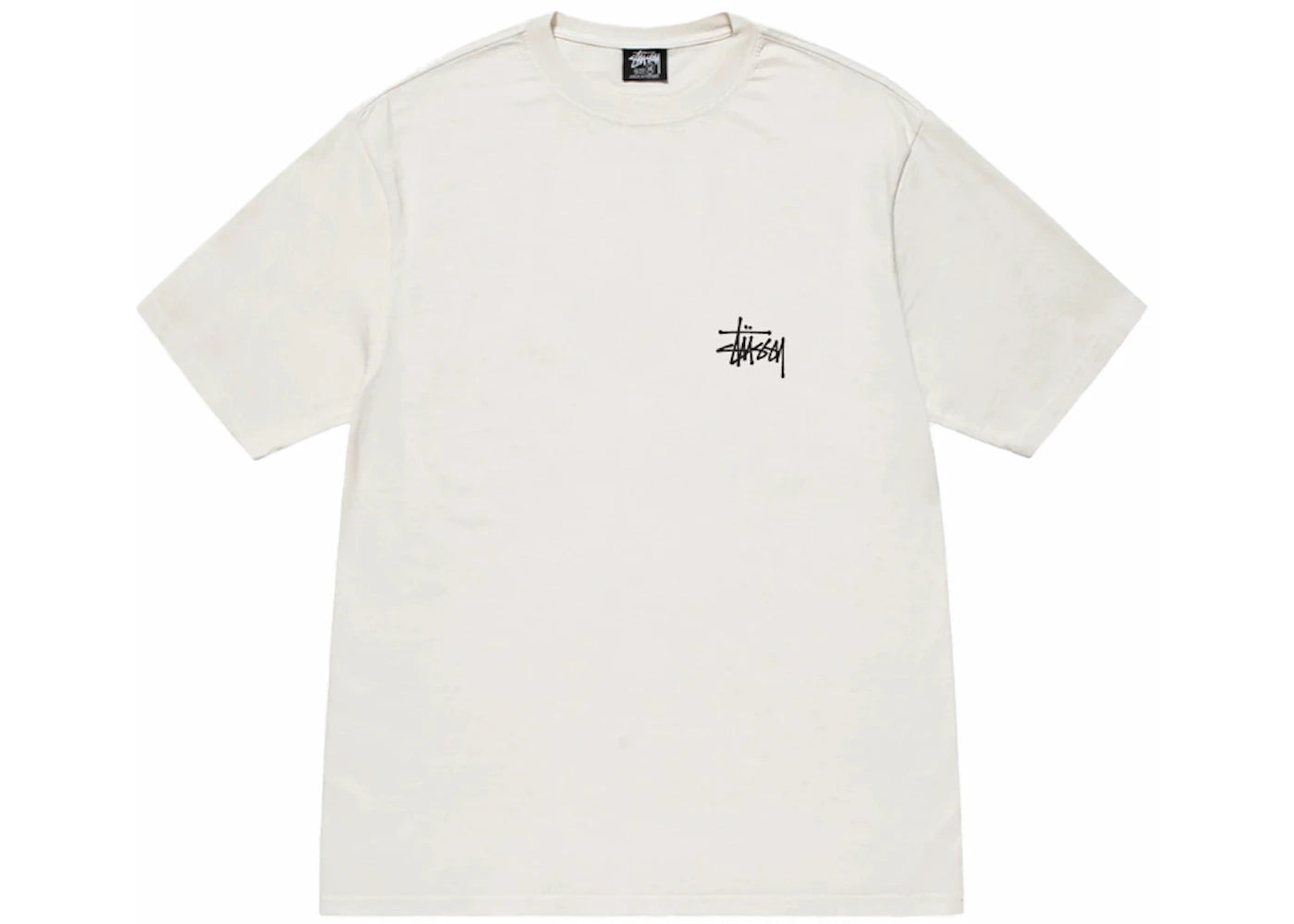 Stussy Basic Pigment Dyed T-Shirt Natural - vue secondaire B