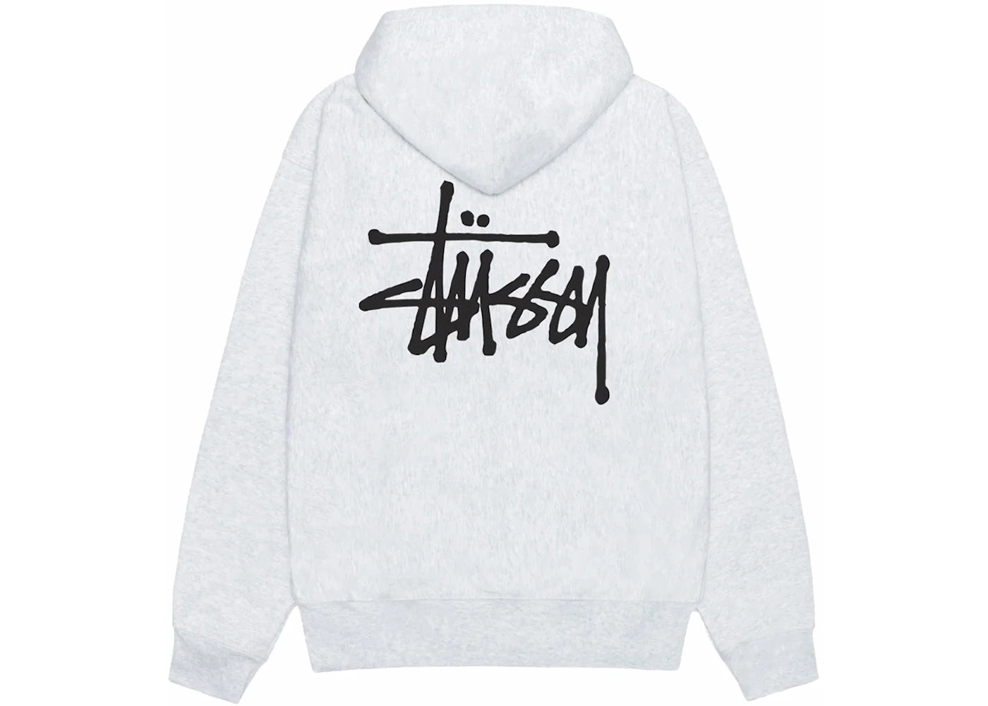 Stussy Basic Stussy Zip Hoodie Ash Heather - vue secondaire A