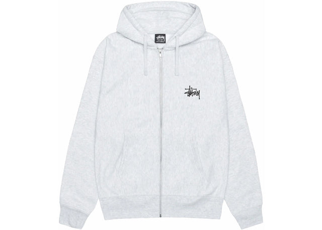 Stussy Basic Stussy Zip Hoodie Ash Heather