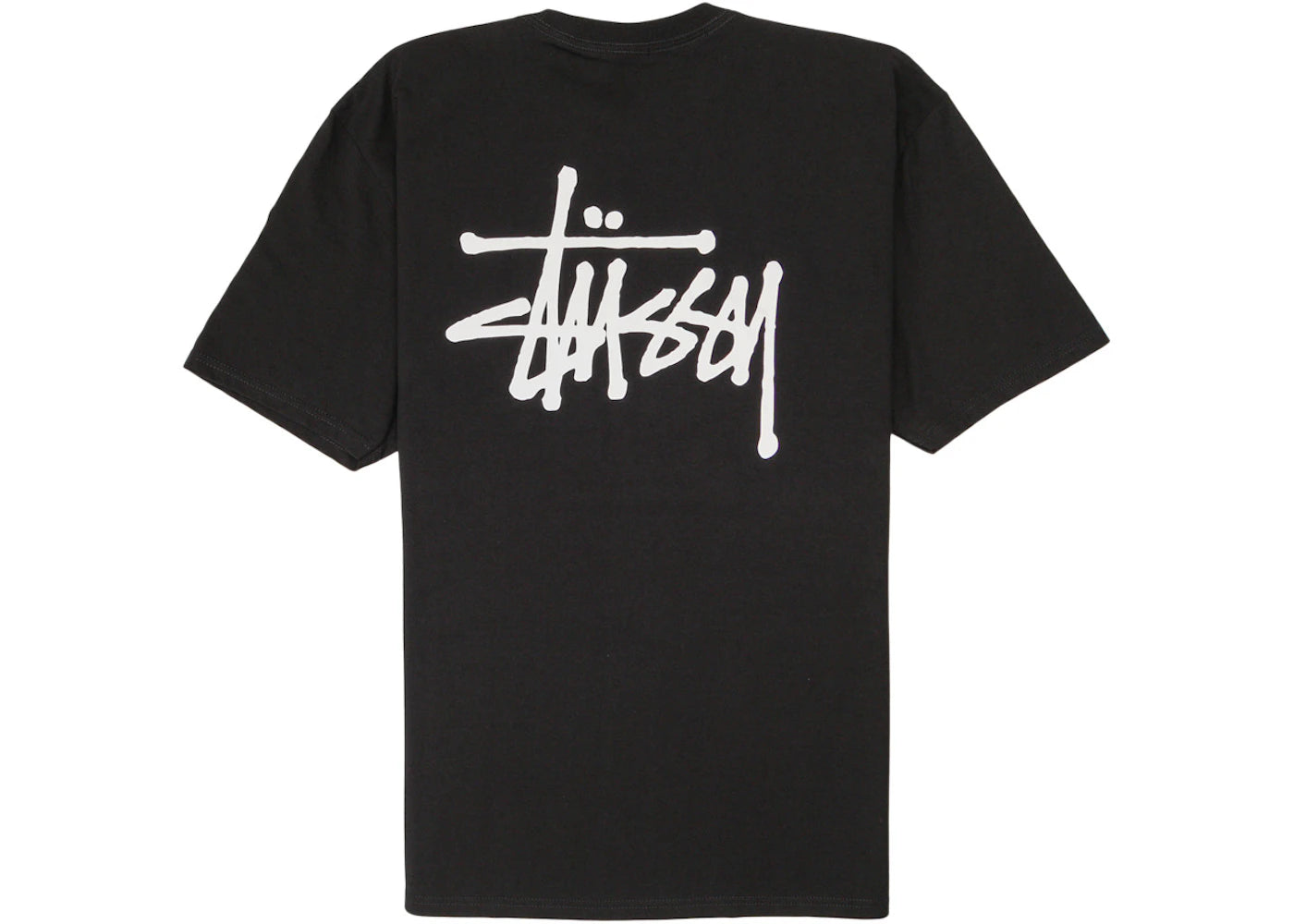 Stussy Basic T-shirt Black - vue secondaire A