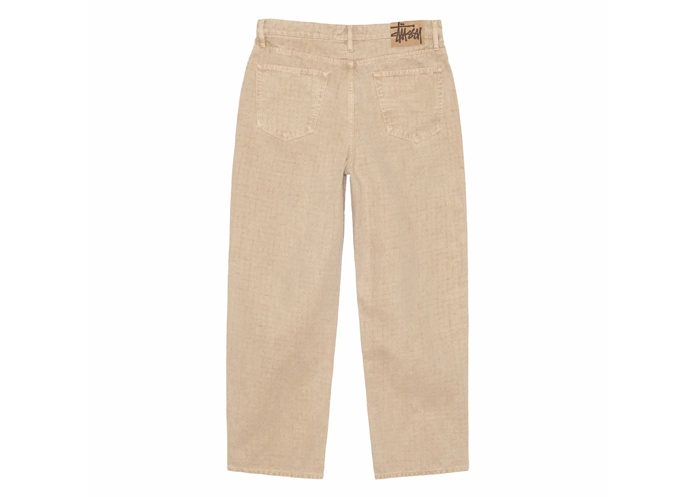 Stussy Big Ol' Needlepunch Canvas Jean Khaki - vue secondaire B