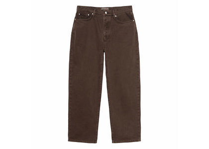 Stussy Big Ol' Washed Canvas Jean Brown - authentic Stussy product