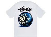 Stussy Born X Raised 8 Ball Tee White