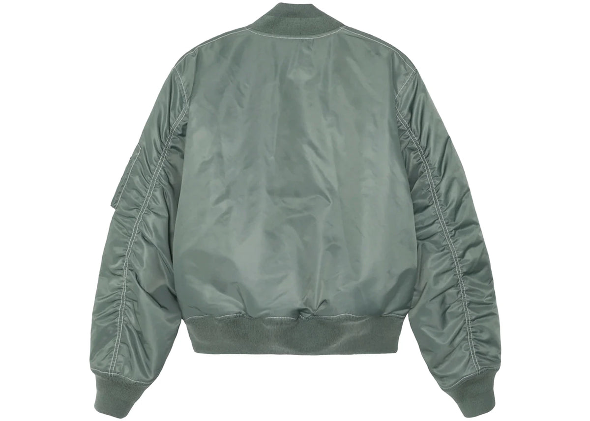 Stussy Built Reversible Bomber Jacket Green - vue secondaire B