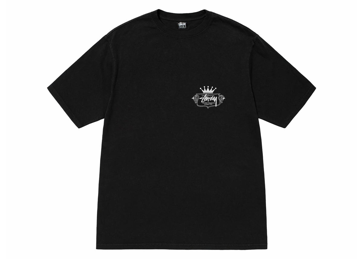 Stussy Built To Last Pigment Dyed Tee Black - vue secondaire B