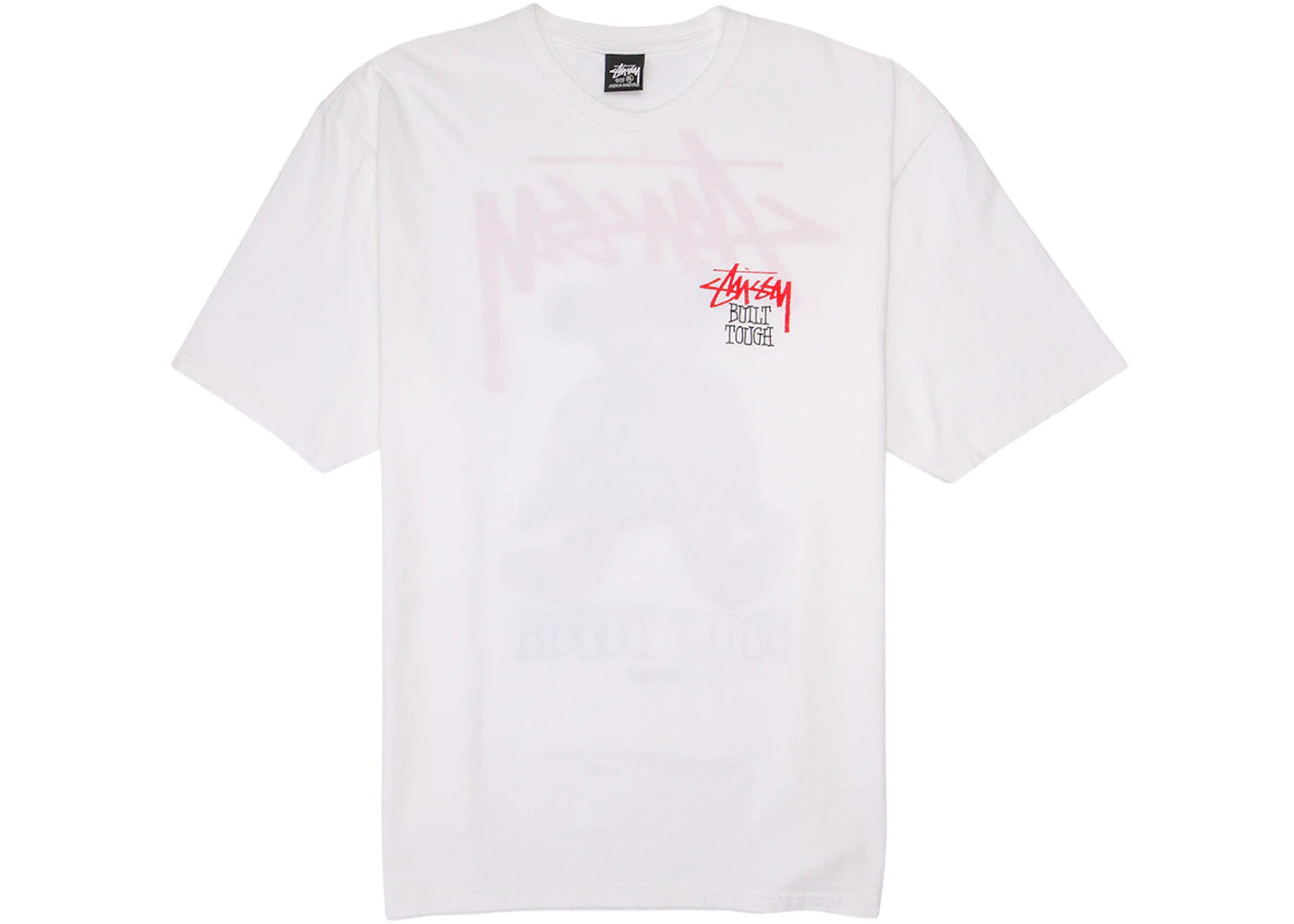 Stussy Built Tough Tee White - vue secondaire B