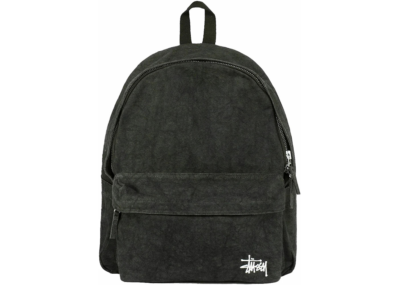Stussy Canvas Backpack Washed Black - vue 360