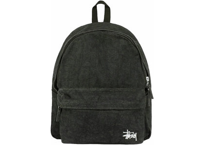 Stussy Canvas Backpack Washed Black - authentic Stussy product