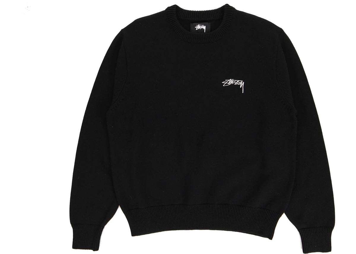 Stussy Care Label Sweater Black - vue secondaire B