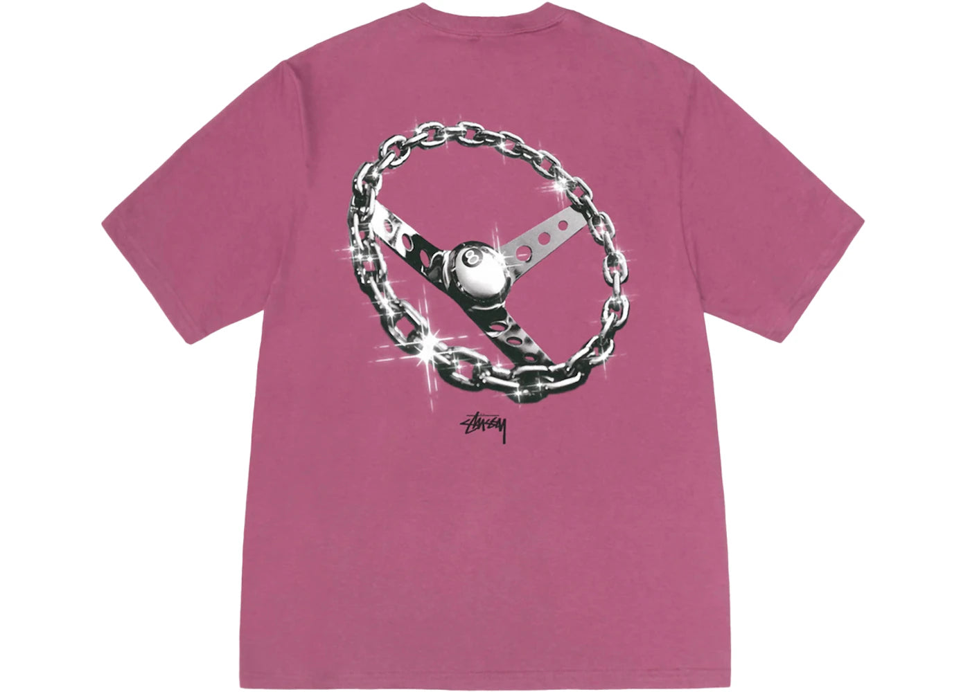 Stussy Chain-Link T-shirt Berry - vue secondaire A