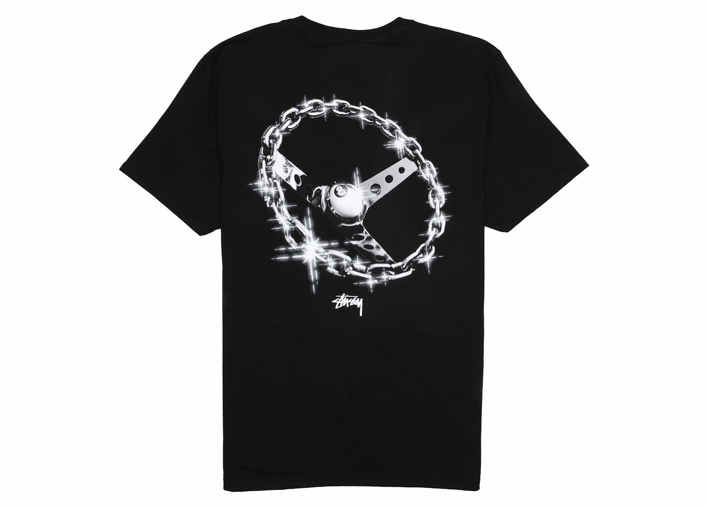 Stussy Chain-Link T-shirt Black - vue secondaire A