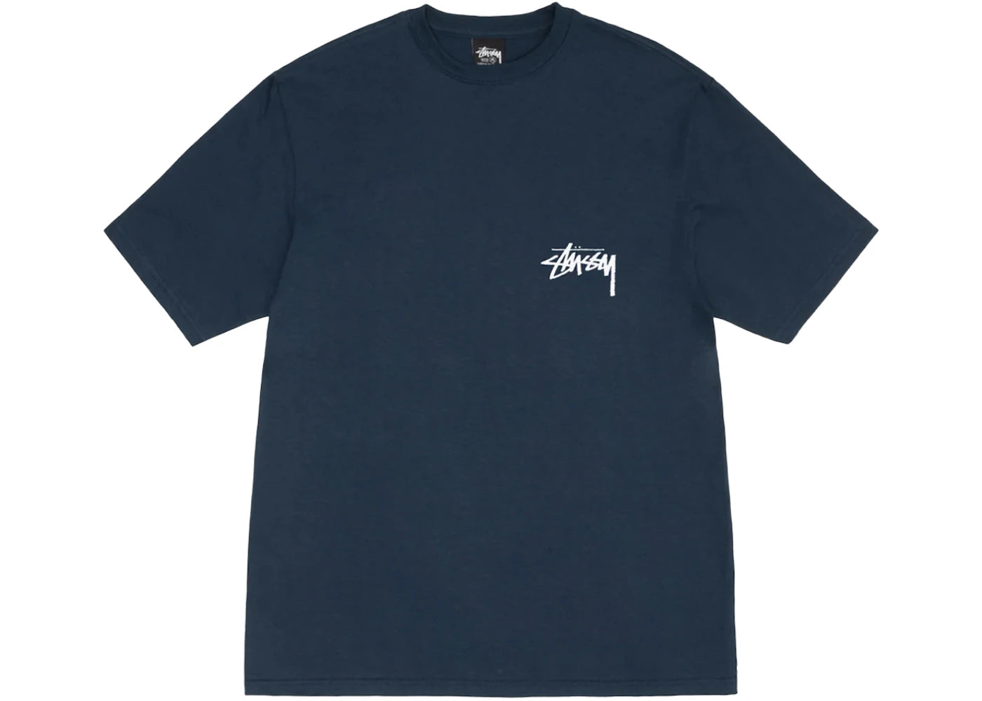Stussy Chain-Link T-shirt Navy - vue secondaire B