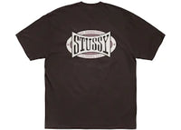 Stussy Champion Oval Pigment Dyed Tee Faded Black