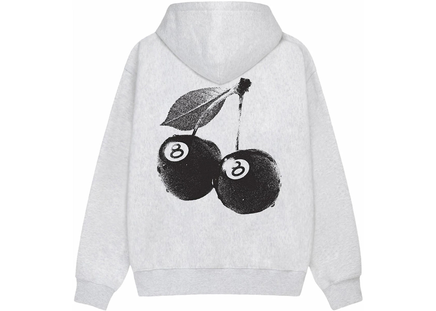 Stussy Cherries Hoodie Ash Heather - vue secondaire A