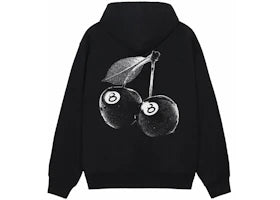 Stussy Cherries Hoodie Black - vue 360