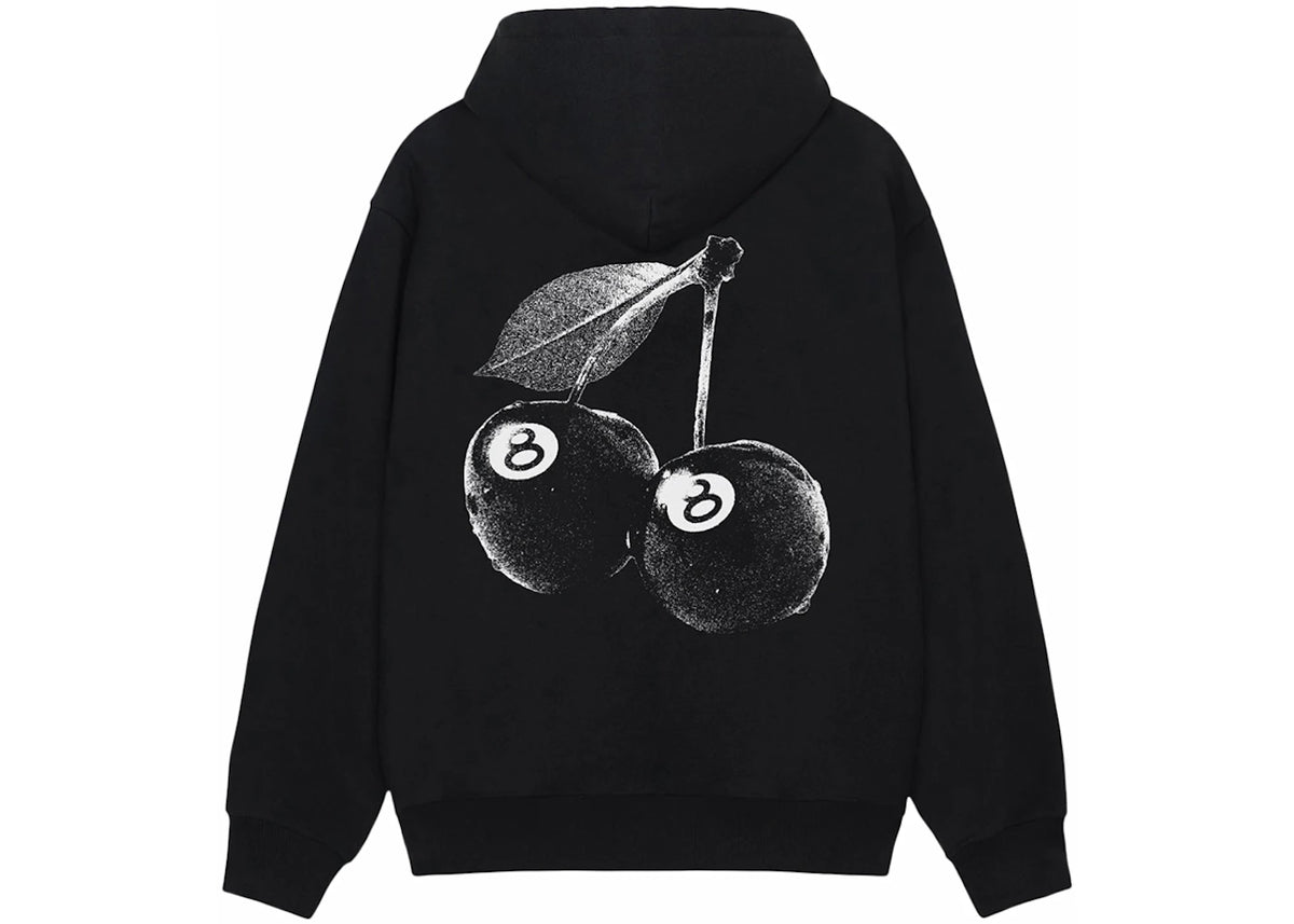 Stussy Cherries Hoodie Black - vue 360