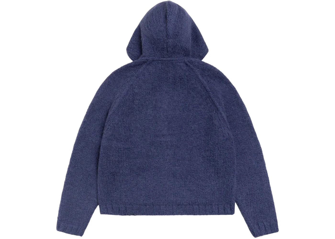 Stussy Chunky Knit Zip Hoodie (FW25) Blue - vue secondaire B