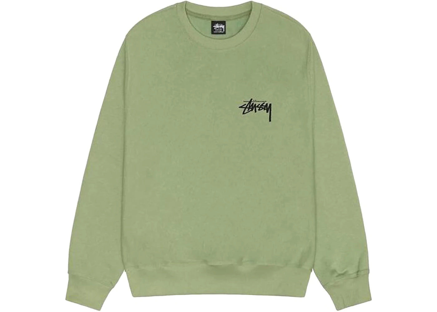 Stussy Classic Dot Crew Moss - vue secondaire A