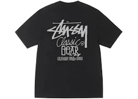 Stussy Classic Gear Pigment Dyed Tee Black