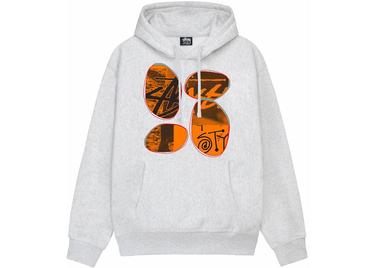 Stussy David Carson Vespa Hoodie Ash Heather - vue secondaire A