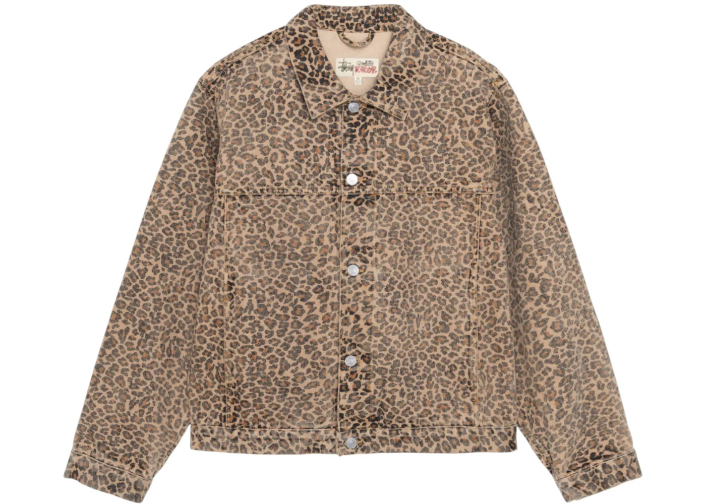 Stussy Denim Trucker Jacket Leopard - vue secondaire A