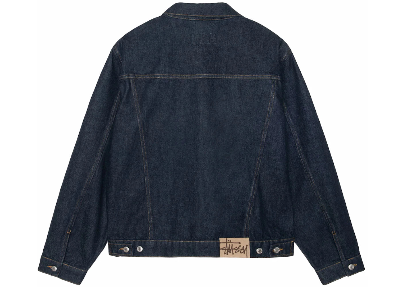 Stussy Denim Trucker Jacket Rinsed Indigo - vue secondaire B