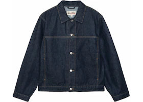 Stussy Denim Trucker Jacket Rinsed Indigo - vue 360