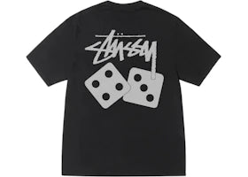 Stussy Dice Pigment Dyed Tee Black