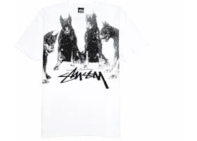 Stussy Doberman Tee White - authentic Stussy product