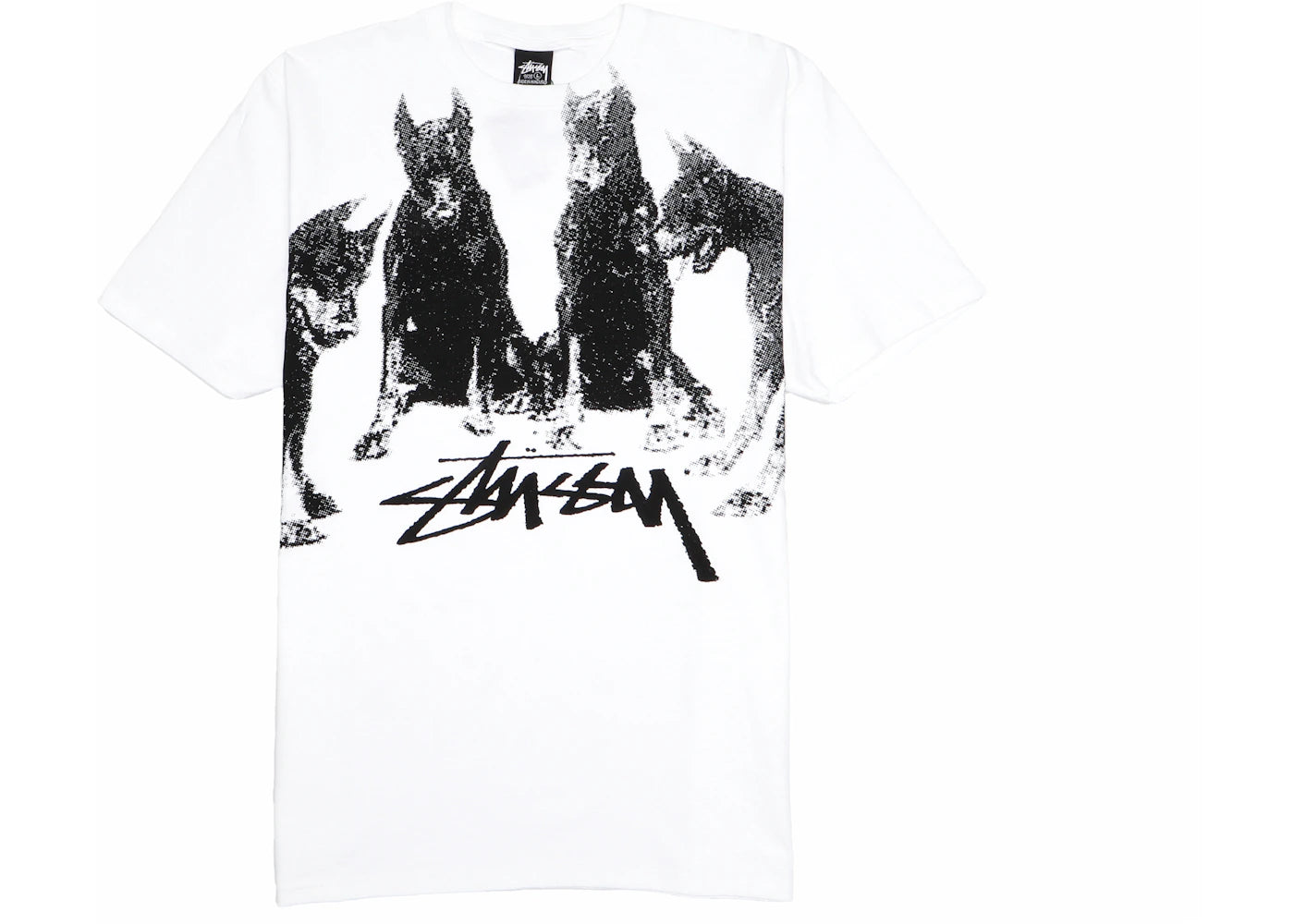 Stussy Doberman Tee White - vue secondaire A