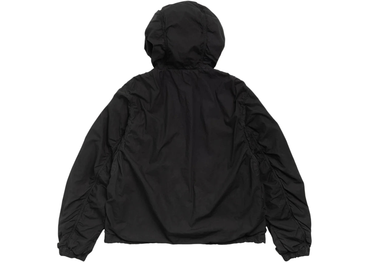 Stussy Double Cotton Hooded Jacket Black - vue secondaire B