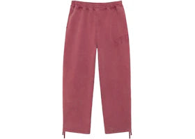 Stussy Faded Graphic Fleece Pant Burgundy