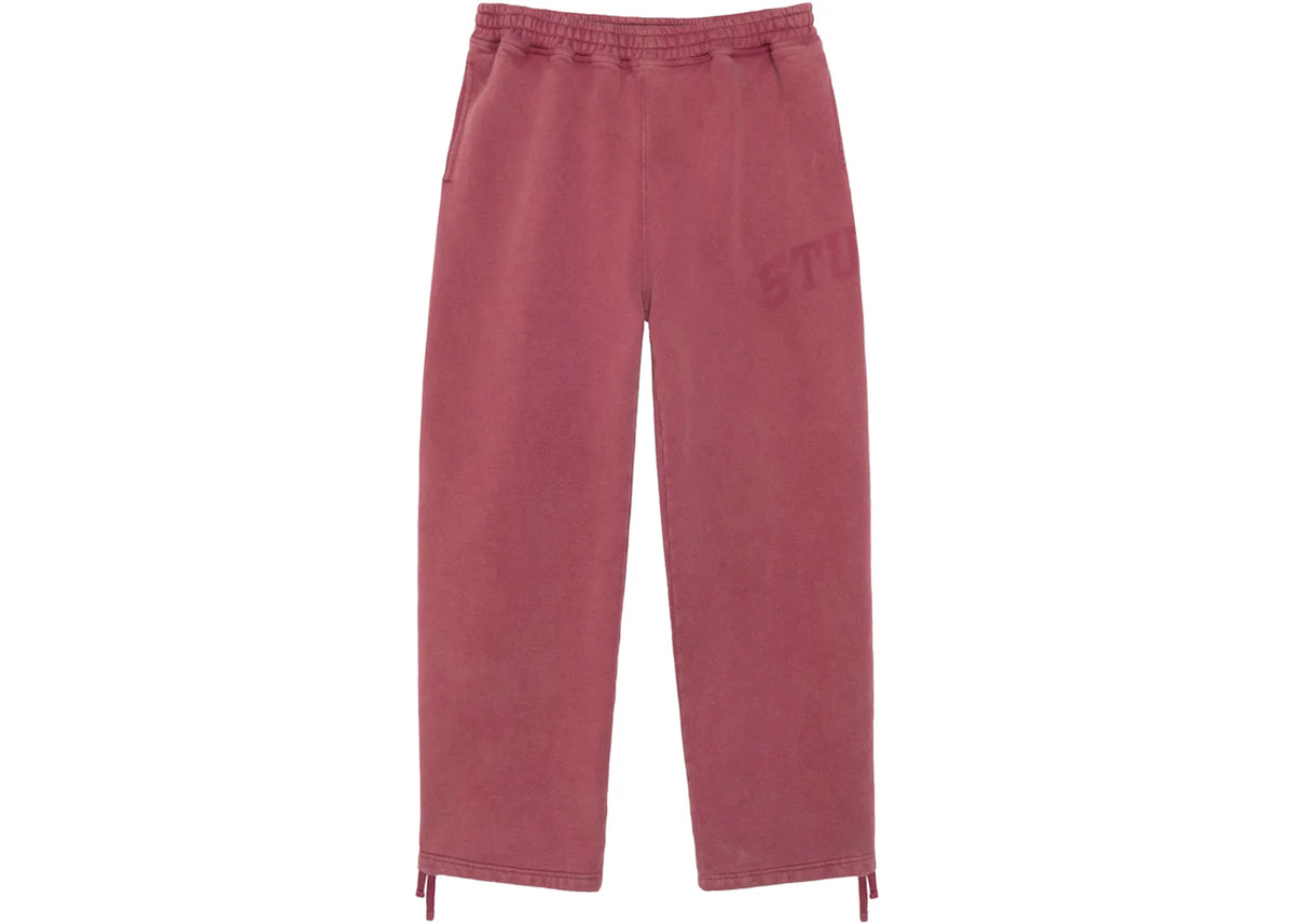 Stussy Faded Graphic Fleece Pant Burgundy - vue secondaire A