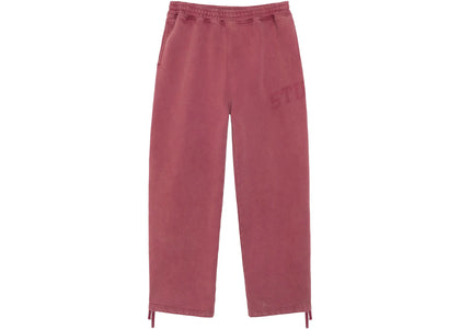 Stussy Faded Graphic Fleece Pant Burgundy - product view 2