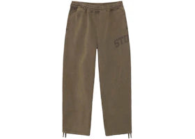 Stussy Faded Graphic Fleece Pant Olive