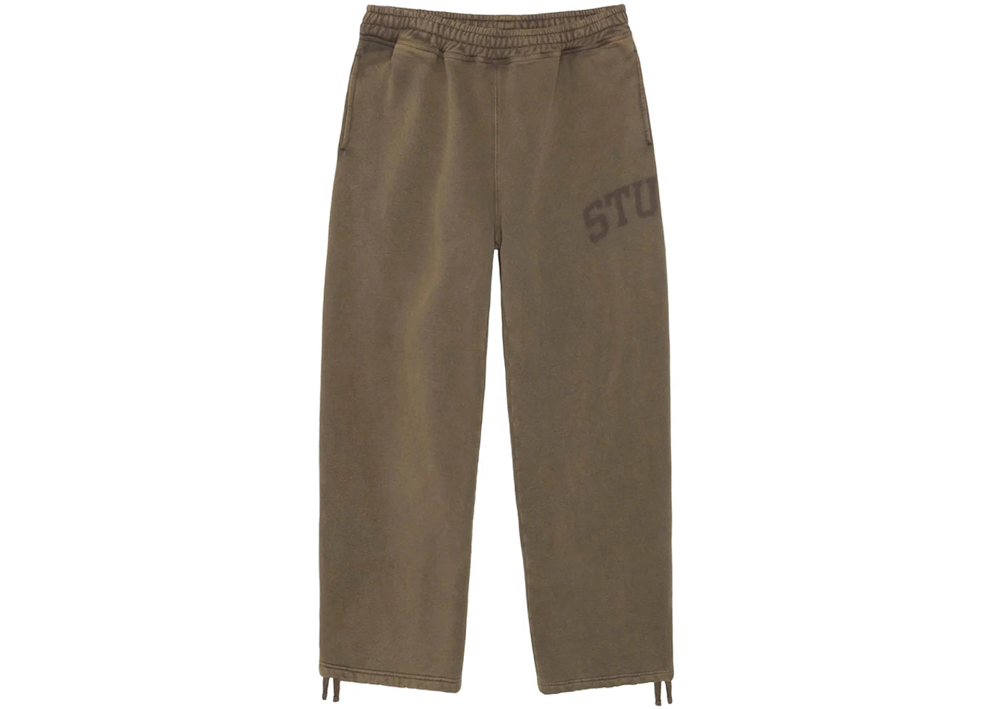 Stussy Faded Graphic Fleece Pant Olive - vue secondaire A
