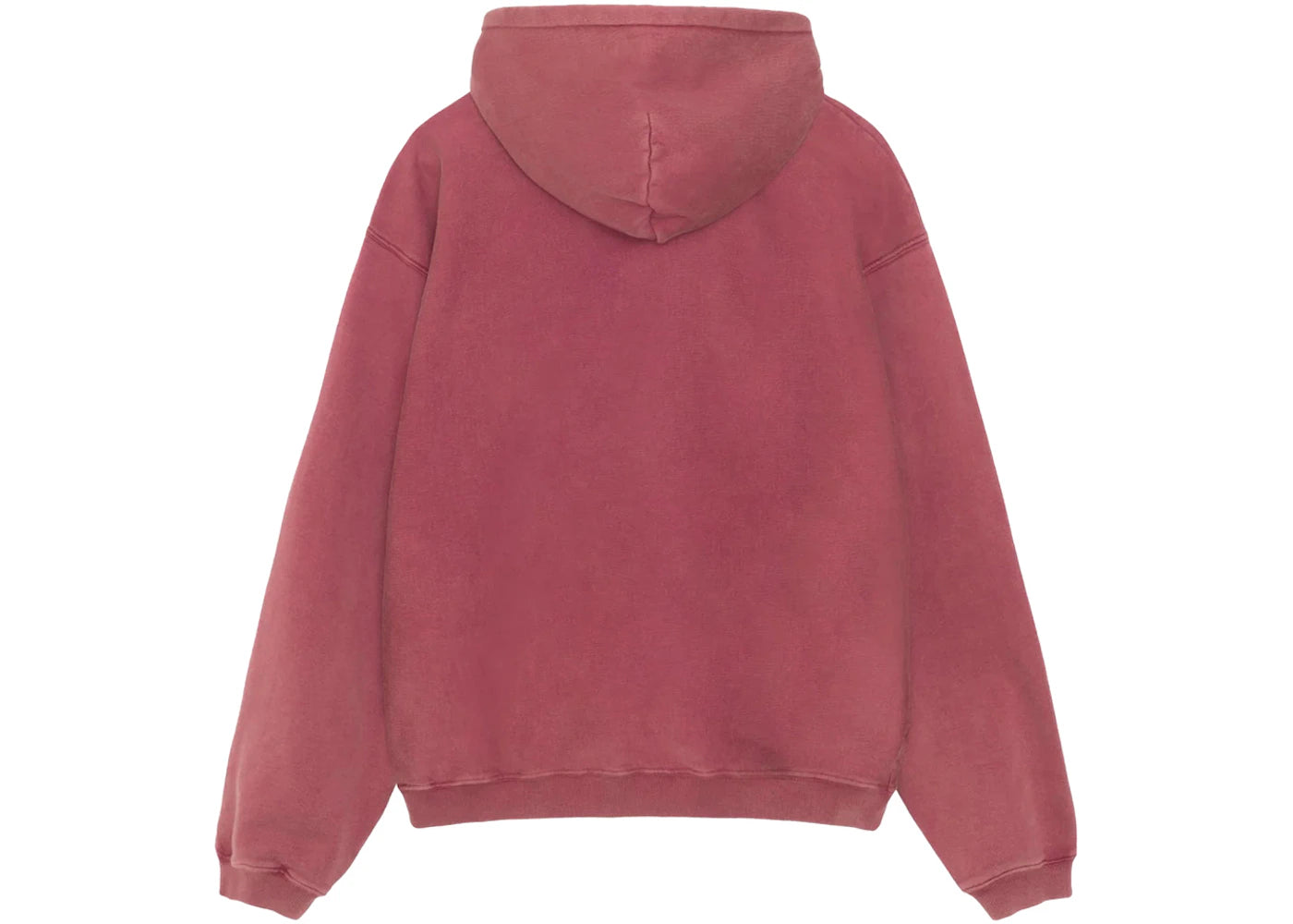 Stussy Faded Graphic Zip Hoodie Burgundy - vue secondaire B