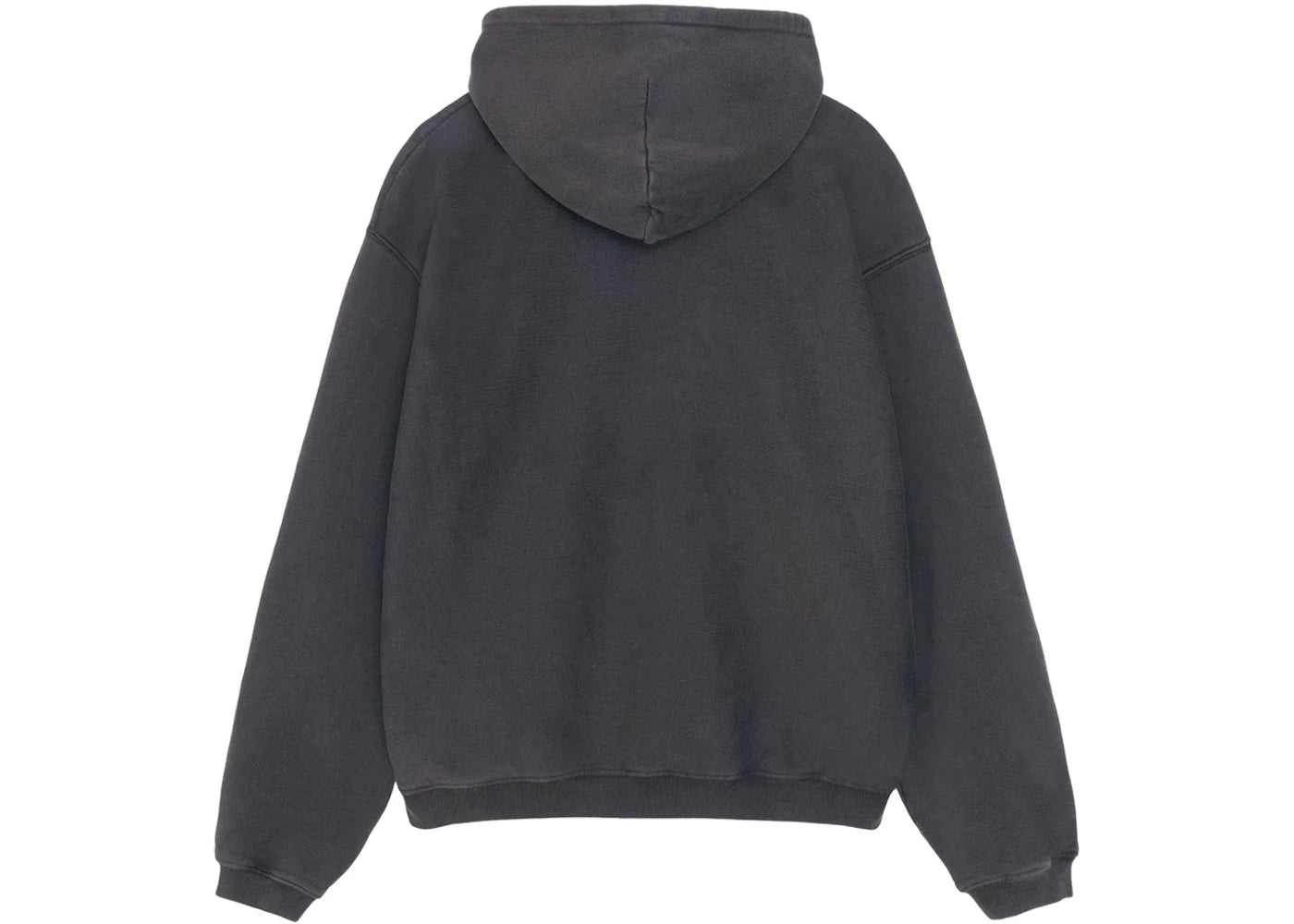 Stussy Faded Graphic Zip Hoodie Washed Black - vue secondaire B