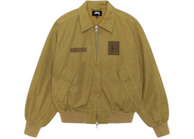 Stussy Flight Bomber Jacket Golden Olive - authentic Stussy apparel