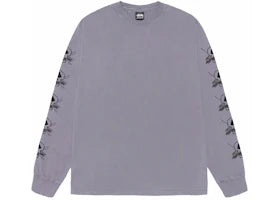 Stussy Foils L/S Pigment Dyed Tee Shark - vue 360