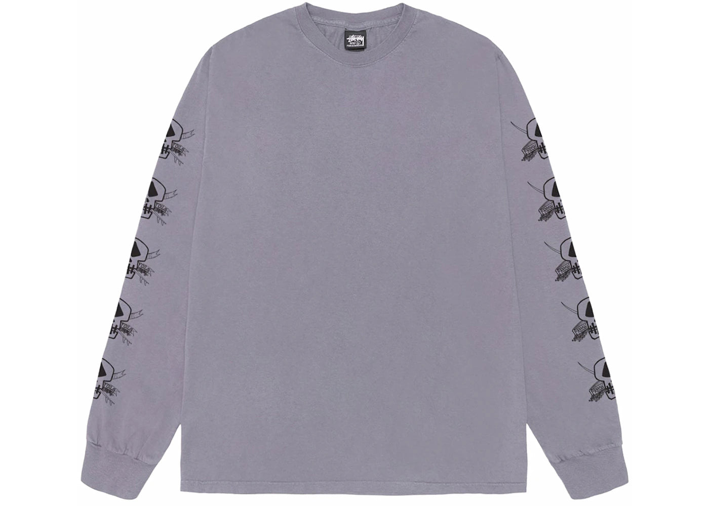 Stussy Foils L/S Pigment Dyed Tee Shark - vue secondaire A