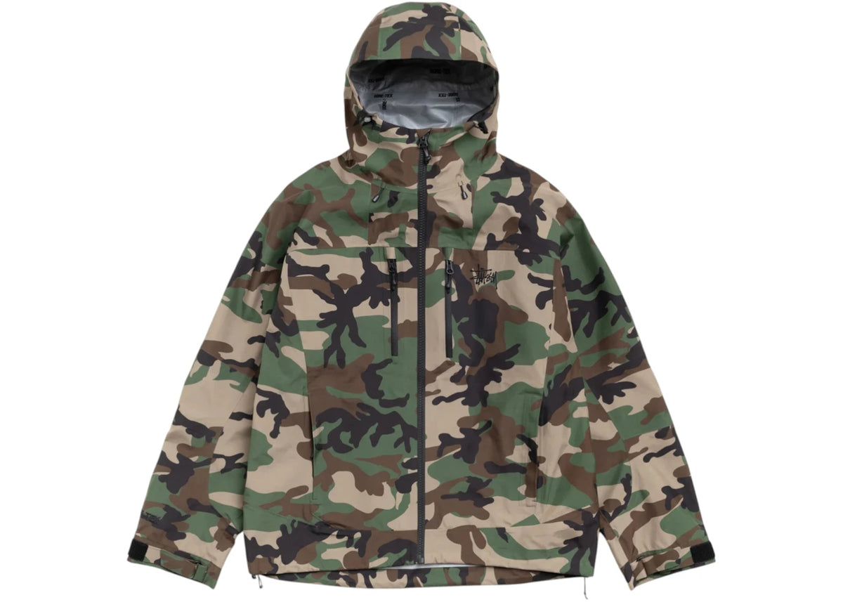 Stussy GORE-TEX Guide Shell Jacket Woodland Camo - vue 360