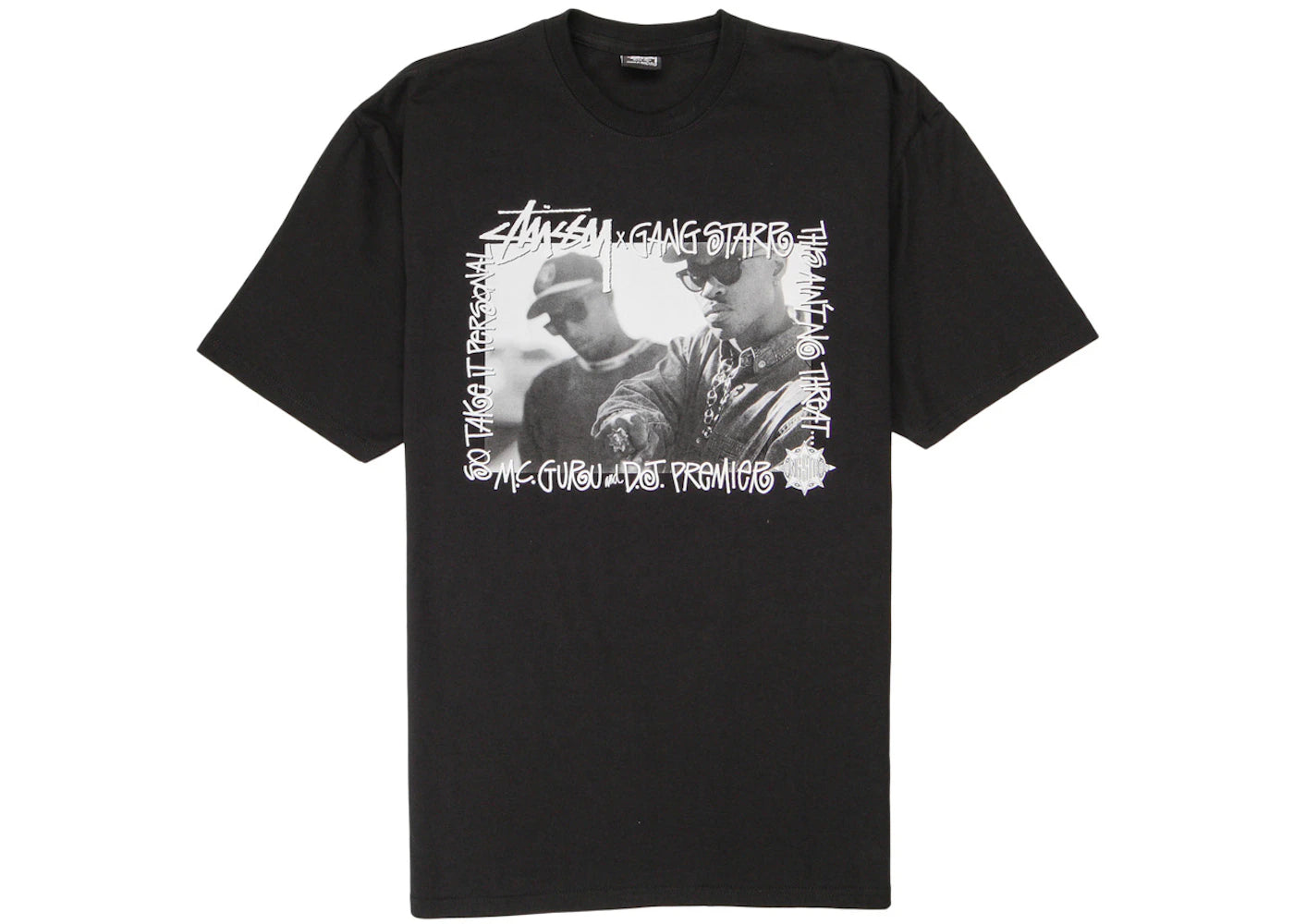Stussy Gang Starr Take It Personal Tee Black - vue secondaire A