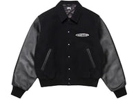 Stussy Globe Varsity Jacket Jacket Black