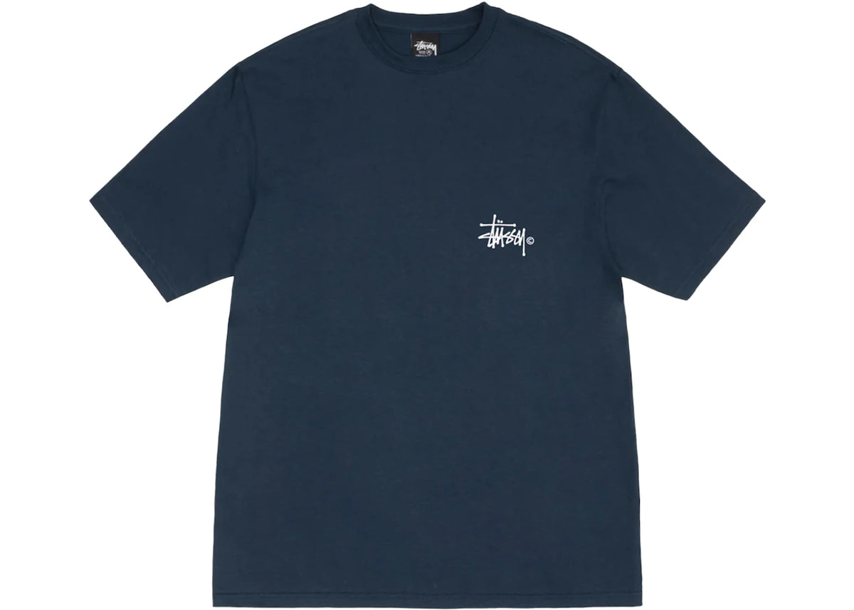 Stussy Grassfed T-shirt Navy - vue secondaire B