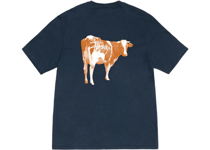 Stussy Grassfed T-shirt Navy - apparel view 2
