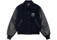 Stussy King Varsity Jacket Navy