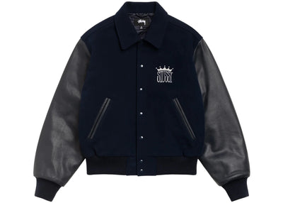 Stussy King Varsity Jacket Navy