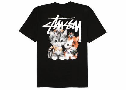 Stussy Kittens Tee Black - authentic Stussy product