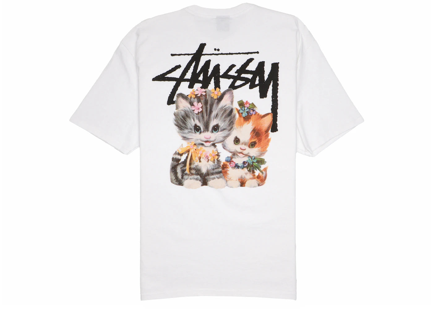 Stussy Kittens Tee White - vue secondaire A
